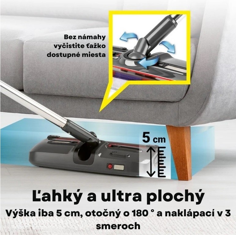 CleanMaxx Akumulátorový zametač s LED osvetlením 16662 (6)